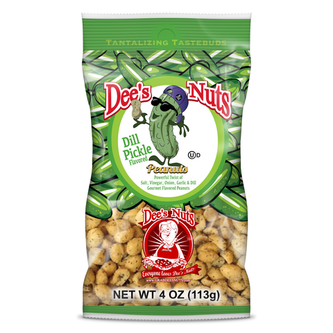 Dill Pickle Gourmet Peanuts 4 Oz Bag