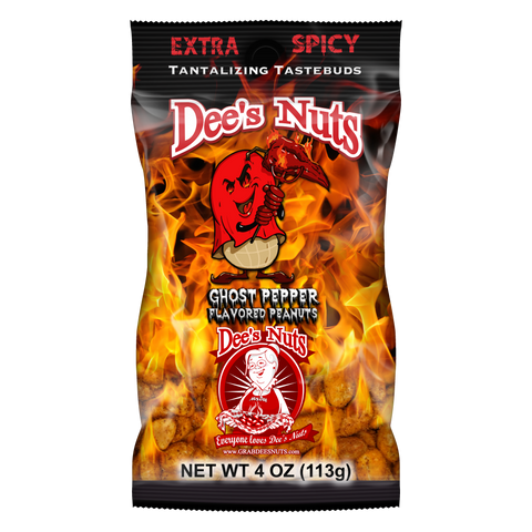 Extra Spicy Ghost Pepper Gourmet Peanuts 4 Oz Bag